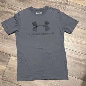 Under Armour Heat Gear Charcoal Short Sleeve Logo Tee